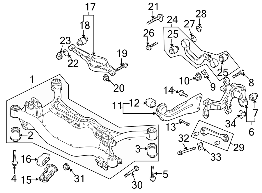 2010 Volkswagen Passat Wagon Suspension Crossmember Bolt Fwd W O Awd Left Right Wht000846