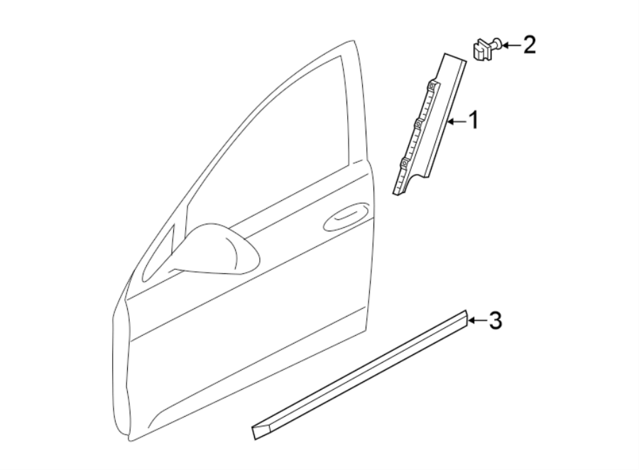 2017 Volkswagen Alltrack Door Molding (Lower) - 5G9854940A9B9