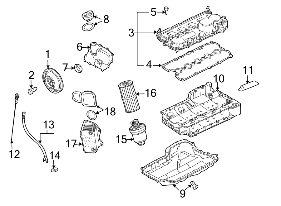 2010 Volkswagen Jetta Engine Oil Pan. Upper, LITER ...