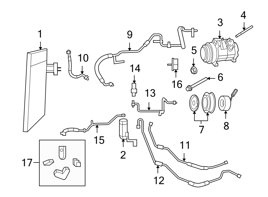 2010 Volkswagen Routan A/c compressor bolt. 4.0 liter - 7B0999005 ...